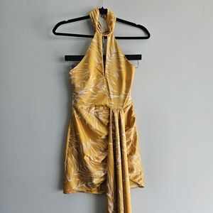 Camila Coelho Sexy Summer Dress Halter Dress White Lotus